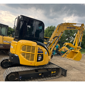 Pelle sur chenilles Komatsu PC55 avec peinture d'origine et faible taux de défaillance, excellente structure de châssis pour la pose de pipelines et les travaux de rénovation routière - Product Image 1