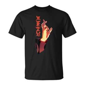 Void Hand Sign Domain Expansion Gojo T-shirt noir pour adulte taille moyenne - Product Image 1
