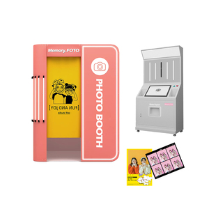 บูธถ่ายภาพอัตโนมัติแบบพกพาขนาด21.5นิ้วเครื่องถ่ายเซลฟี่หลายภาษา - Product Image 6