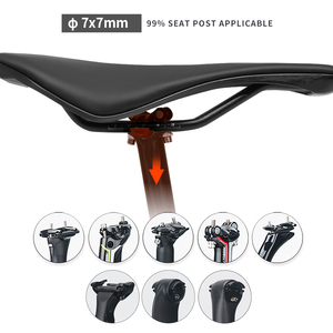 Asiento de Bicicleta TOSEEK Acolchado de Microfibra con Base de Fibra de Vidrio y Rieles de 7x7mm para Ciclismo de Montaña y Carretera - Product Image 5