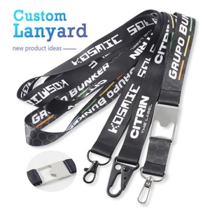Lanières porte-clés de croisière professeur imprimées de logo personnalisé promotionnel Sublimation vierge sur polyester nylon coton - Product Image 5