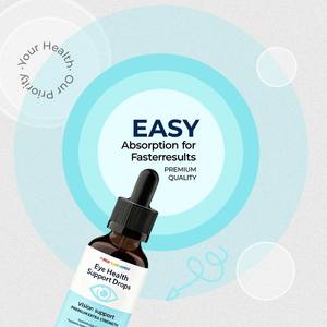 قطرات سائلة للفم لصحة العين من العلامة التجارية الخاصة لوتين وزياكسانثين لدعم الرؤية وحماية الضوء الأزرق قطرات سائلة للعناية بالرؤية - Product Image 5