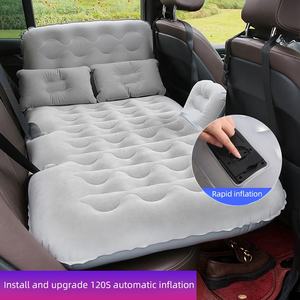 Matelas gonflable de voyage de voiture de vente chaude avec le <span class=keywords><strong>lit</strong></span> d'air de flocage de siège arrière de cordon pour camper avec l'oreiller principal de Protection - Product Image 3