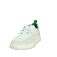 D.A.T.E. Chaussures de basket respirantes en mesh pour homme, blanc et vert, taille 40