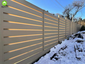 Clôture de bricolage immobilière pour la maison, bordure extérieure, clôture de <span class=keywords><strong>jardin</strong></span> semi-privée, cadre en alliage d'aluminium, service de modélisation 3D - Product Image 5