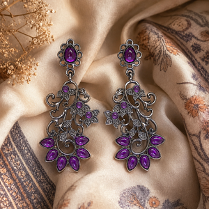 Orecchini con nappe a forma di fiore per donna, stile etnico vintage, accessori per l'orecchio da indossare tutti i giorni - Product Image 4