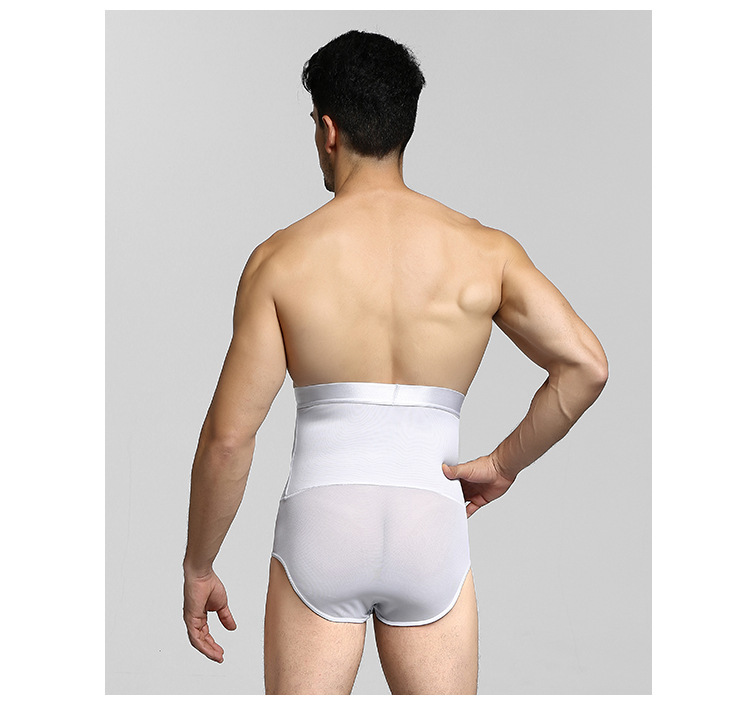 Men's Non-Slip Tummy-Control Shaping Brief (NY132): colour and size-option reference for private-label production