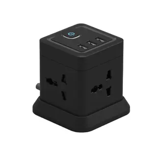 Power Cube 20W PD USB Charger Extension Cord AC Outlet Switch Plug Socket Universal Power Strip