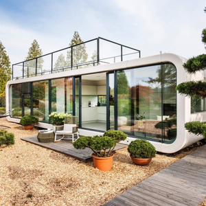 Sinoy, diseño moderno, Apple Pod, casa prefabricada pequeña, características agrícolas con contenedor de cabina contemporáneo, superventas de bajo precio - Product Image 1