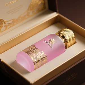 Lusso personalizzato vuoto 30ML bottiglia di vetro di profumo rotondo con coperchio magnetico dorato pompa spruzzatore di sigillatura elegante scatola di imballaggio - Product Image 5
