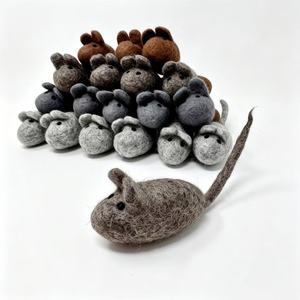Giocattolo per Gatti in Feltro <span class=keywords><strong>di</strong></span> Lana 100% Naturale della Nuova Zelanda, Fatto a Mano, Ecologico, Riempito con Erba Gatta Naturale, Interattivo e Resistente ai Morsi - Product Image 4