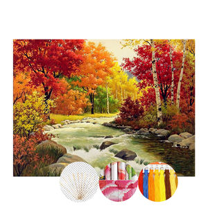 Grand tissu <span class=keywords><strong>Aida</strong></span> imprimé grand motif de poissons personnalisé bricolage broderie artisanat, point de croix et travaux d'aiguille pour adultes - Product Image 5