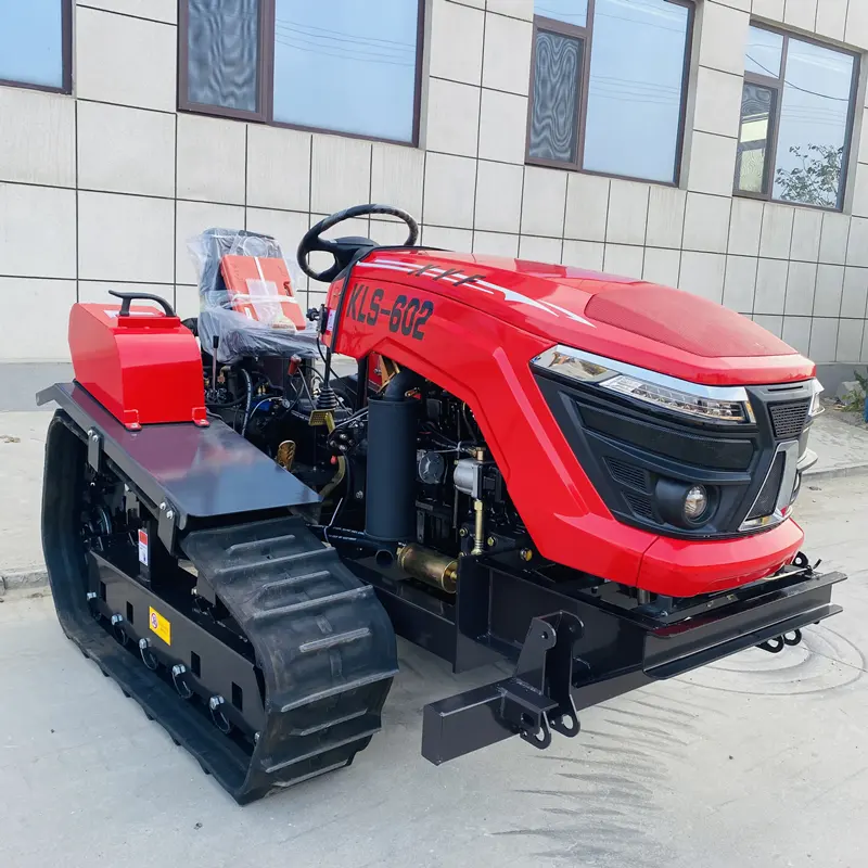 Nova fábrica da china 25/35/50/60/80 hp crawler, cultivador ditando erva e bulldoping mini trator de pista para atadura rotativa