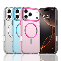 Coque de téléphone portable magnétique givrée de haute qualité pour iPhone 17 Pro Max 16E 14 15 Plus 13 12 Pro 17 Air, étui rigide mat