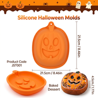 SILIKOLOVE Moule de cuisson personnalisé grande taille pour la cuisine, outils de pâtisserie pour Halloween et Noël, moules à gâteau en silicone platine sans BPA certifiés LFGB