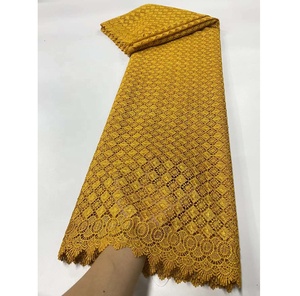 Tissu de dentelle de Tulle <span class=keywords><strong>français</strong></span> pour robe de soirée de mariage conception originale fournisseur d'or tissu de dentelle brillante tissu de dentelle de coton - Product Image 2