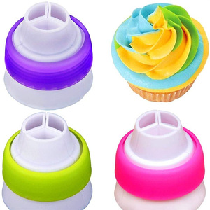 Three Color Converter Piping Tip Adapter Round Coupler For <b>Cake</b> <b>Decorating</b> <b>Supplies</b> - Product Image 1