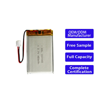 Baterai Lithium Polymer 3.7V 333048 450mAh Bersertifikasi CCC/CE KC OEM ODM untuk Mainan, Elektronik Konsumen, Peralatan Rumah Tangga