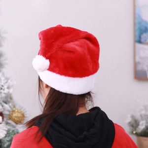 Chapeau de Père Noël classique en peluche pour adultes et enfants, décoration de Noël personnalisée - Product Image 4