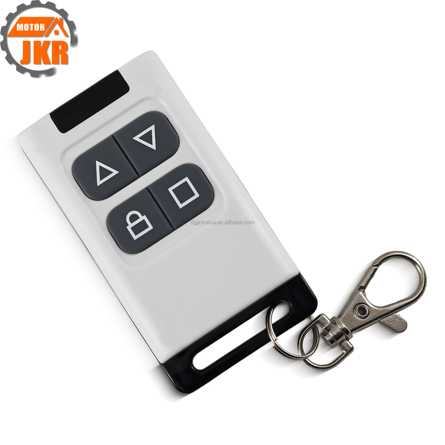 433MHz 4-Button RF Remote Control with Code Duplicator Function Minimalist Design Universal Key Fob for Gate Garage Use