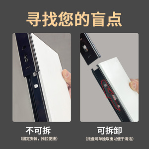 Modern Detachable Two-section Track-mounted <b>Computer</b> Desk <b>Accessory</b> Keyboard Tray Sliding Rail Earrest Bottom Track for Kitchen - Product Image 6