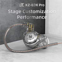 KZ EDX PRO Écouteurs intra-auriculaires dynamiques 1DD filaires avec microphone pour scène musicale, prise jack 3,5 mm, casque pour Android et ordinateur, DJ