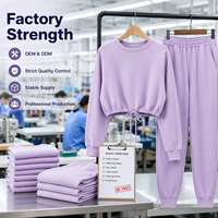 Ensemble de vêtements de travail personnalisés pour femmes, sweat-shirt à manches raglan avec cordon de serrage, pantalon de jogging, uniforme de travail en coton antibactérien