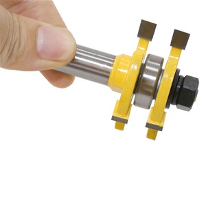 Paire de fraises de 1/2x1/4, mèches de routeur à langues et à rainure - Product Image 4