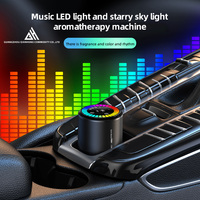 Diffuseur d'aromathérapie intelligent pour voiture avec lumière musicale RVB et lumière ciel étoilé, parfum pour voiture, diffuseur d'aromathérapie