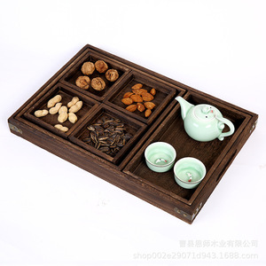 Paulownia Wood <b>Tea</b> Tray <b>Set</b> With Teapot And Cups For Hotel Coffee <b>Tea</b> Service Durable Solid Color Design Personal Gift - Product Image 5