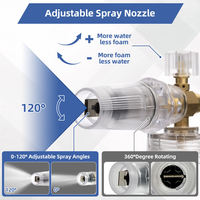 Pistolet de lavage de voiture détachable en plastique PA, lance à mousse de haute qualité pour nettoyeur haute pression, nettoyage automobile