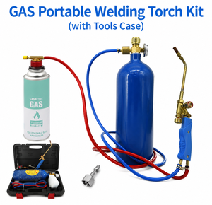 Kit de chalumeau de soudage et de découpe à oxygène portable AC 2L 4L avec tuyau et régulateur pour l'installation et la réparation de systèmes CVC et de climatisation - Product Image 3