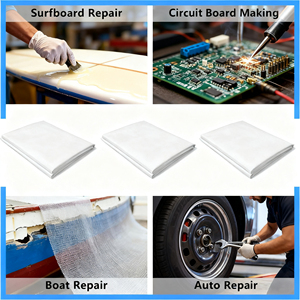 Chất lượng cao 6oz 1506 1708 7628 Nhiều màu GRP chống cháy Bảng điều khiển 800gsm sợi thủy tinh dệt sợi thủy tinh vải vải - Product Image 3