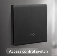Untuk Tombol Keluar Sakelar Dinding Kontrol Akses Model Pembuka Pintu Panel Besar yang Dapat Melepaskan Diri Sendiri F6 10A 220V Asli