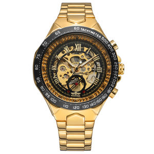 Winner-montre automatique en acier inoxydable pour hommes, marque de luxe, en or, squelette mécanique, nouvelle collection, usine chinoise, 10 T Winner - Product Image 2
