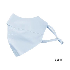 Other Full Face Sun Protection Mask Light Gray Breathable One Layer Solid Color For Women And Men - Product Image 3