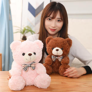 Peluş oyuncak ayı paskalya cadılar bayramı için yay ile isteğe özel peluş oyuncak üretici dolması hayvan oyuncaklar doğum günü hediyeleri toptan - Product Image 6