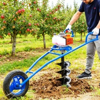 Tarière industrielle sans fil avec entraîneur de tige pour la plantation d'arbres
