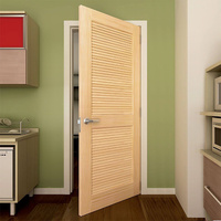 Portes battantes en bois composite MDF blanc pour l'intérieur des chambres d'hôtel et d'appartements modernes
