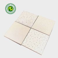 Carreaux de plafond en fibre minérale acoustique pour studio ou hôtel Matériaux de décoration intérieure Laine minérale Carré NEW TOUR