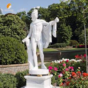 Cuộc sống kích thước cổ điển đá cẩm thạch tự nhiên Hy Lạp God Apollo tượng để bán - Product Image 1