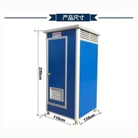 Urinoir mobile en plastique de toilette extérieure portative de conception moderne de HDPE pour des chantiers de construction