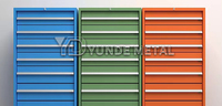 Ensemble d'armoires coffre à outils en fer ateliers de stockage support OEM métal robuste avec armoire à outils personnalisable chariot acier