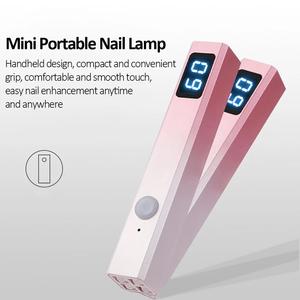 Lámpara de Uñas LED UV Portátil USB Recargable, Secador de Uñas de Mano con Pantalla LED, Secado Rápido, Manicura Profesional, Hecha de Plástico Resistente - Product Image 5