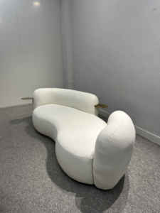 Ensemble de canapés modulaires incurvés de style nordique <span class=keywords><strong>italien</strong></span>, capitonnés avec fonction inclinable, pour <span class=keywords><strong>salon</strong></span> de beauté - Product Image 4