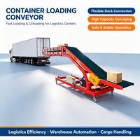 Système de convoyeur de chargement et de déchargement de conteneurs pour camions, vente en gros, directement de l'usine, courroie personnalisée pour quai d'entrepôt