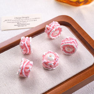 Handgezeichnete, farbige, transparente weiße Handykette, farbige Acryl-Accessoires - Product Image 5