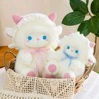 Peluche Mouton Ange Adorable - Poupée Douce et Chaude à Câliner pour Enfants et Adolescents, Cadeau d'Anniversaire, Article Promotionnel