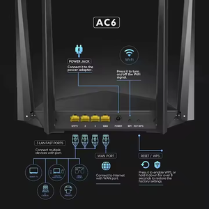 Tenda AC6 <strong>High</strong>-<strong>power</strong> 1200M Dual-band 5G Gigabit Wireless <strong>WIFI</strong> <strong>Router</strong> Home Broadband Through the Wall Dormitory - Product Image 5
