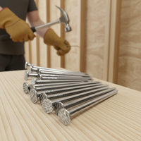 Clou en fil métallique trempé à tige lisse de qualité industrielle pour la fixation de matériaux de construction et le charpente de bâtiments professionnels